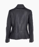 Women's Leather Jacket Navy Ocala