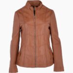 Women's Leather Jacket Tan Ocala