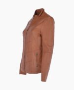 Women's Leather Jacket Tan Ocala