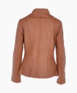 Women's Leather Jacket Tan Ocala