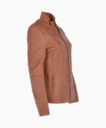 Women's Leather Jacket Tan Ocala