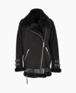 Women's Sheepskin Jacket Black Fargo