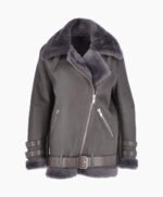 Women's Sheepskin Jacket Gray Fargo