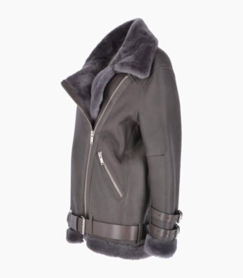 Women's Sheepskin Jacket Gray Fargo