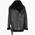 Women's Sheepskin Jacket Mid Black Fargo