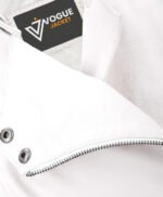 Women's Leather Biker Jacket White Albany