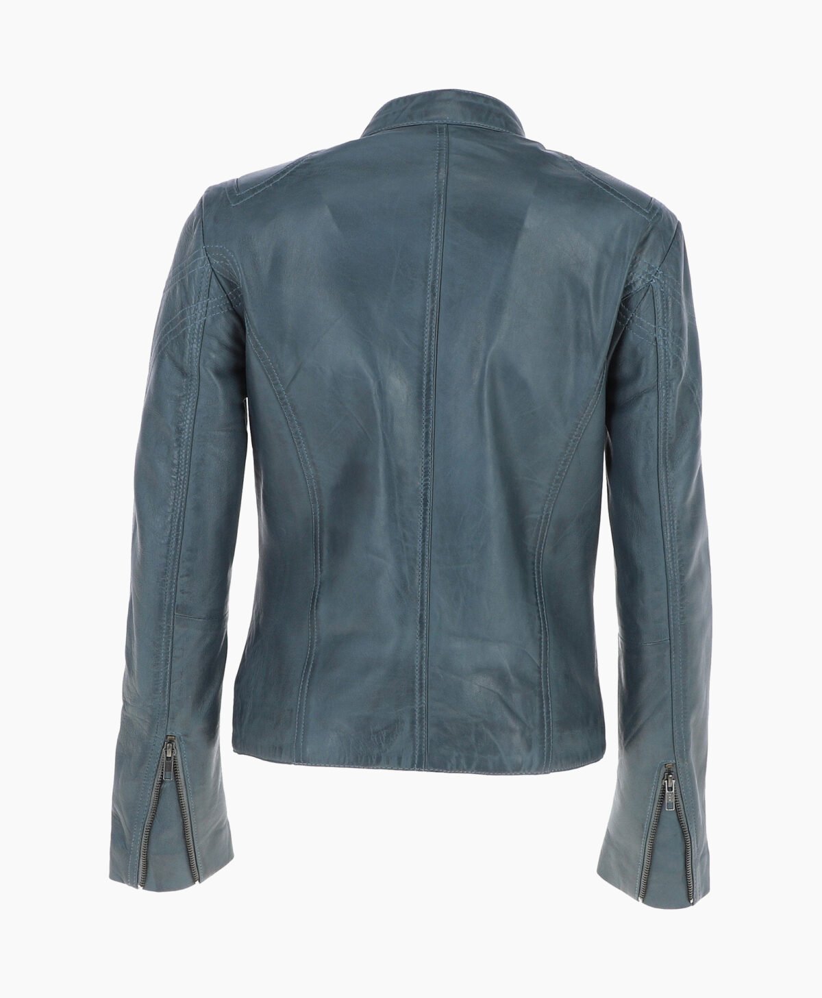 Women's Leather Biker Jacket Gray Alton Women's Leather Biker Jacket Gray Alton