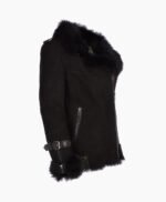 Women's Suede Sheepskin Jacket Black Vail