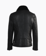 Women's Sheepskin Pilot Jacket Black Lisle