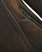 Women's Sheepskin Pilot Jacket Chocolate Lisle