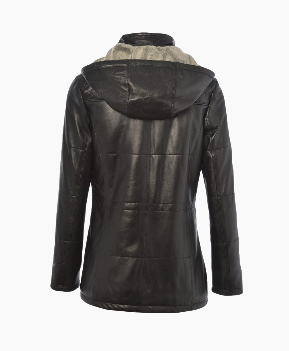 Women's Leather Jacket Black Quincy Women's Leather Jacket Black Quincy