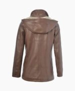Women's Leather Jacket Brown Quincy
