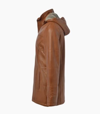 Women's Leather Jacket Tan Quincy