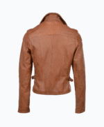 Women's Leather Jacket Tan Windsor