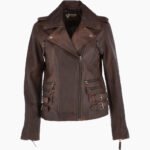 Women's Leather Jacket Brown Muncie