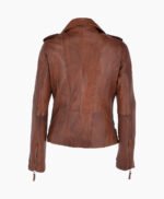 Women's Leather Jacket Tan Muncie
