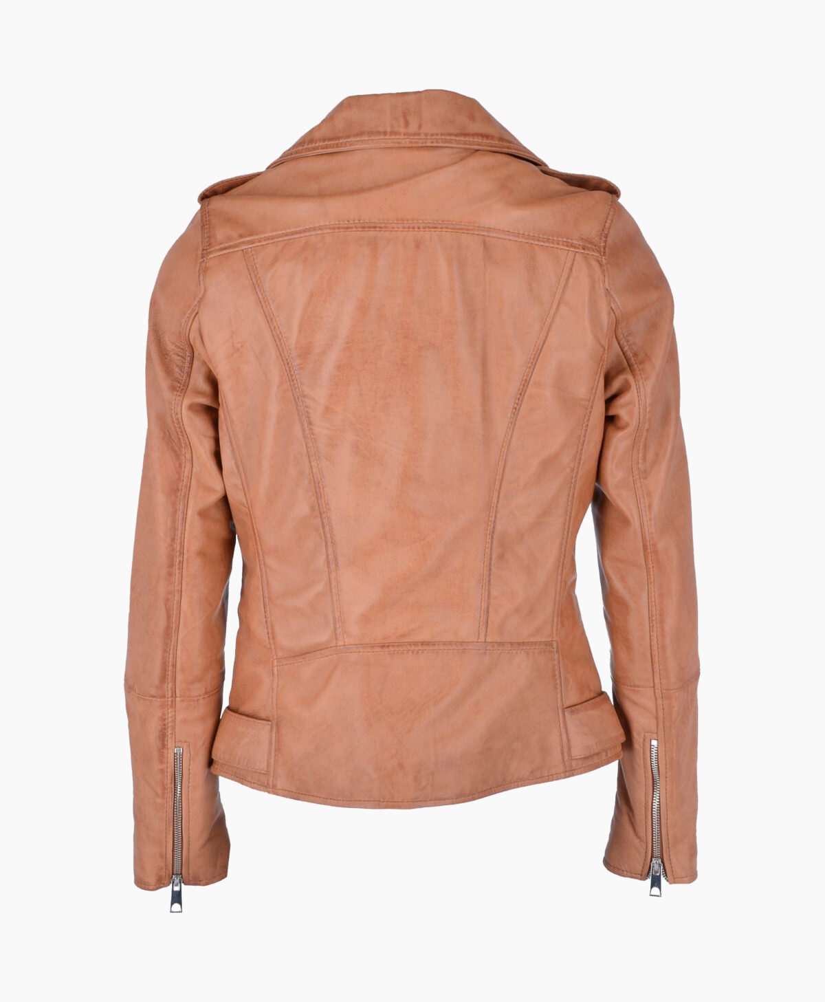 Women's Leather Biker Jacket Tan Ruston Women's Leather Biker Jacket Tan Ruston