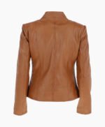 Women's Leather Jacket Tan Amesbury