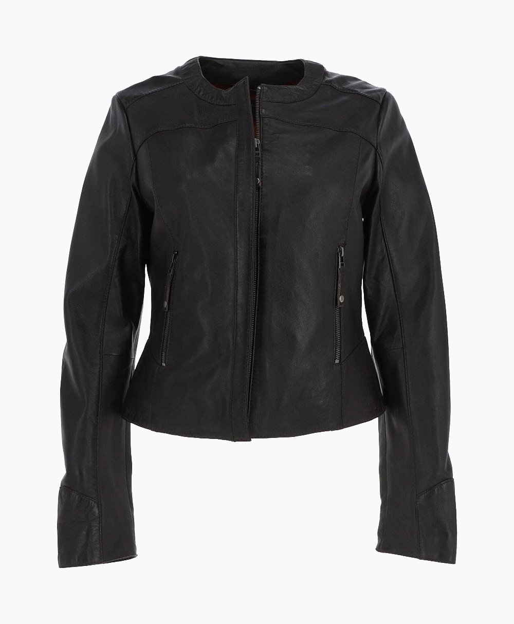 Women's Leather Jacket Brown Norton Women's Leather Jacket Brown Norton