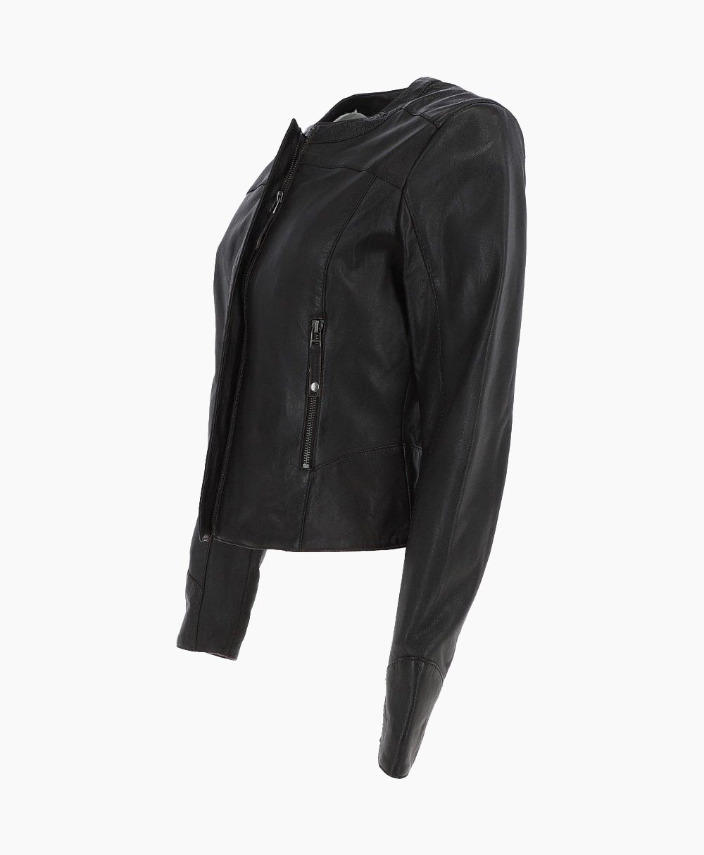 Women's Leather Jacket Brown Norton Women's Leather Jacket Brown Norton