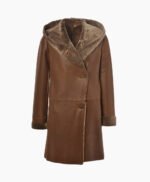 Women's Sheepskin Coat Brown Lawrence
