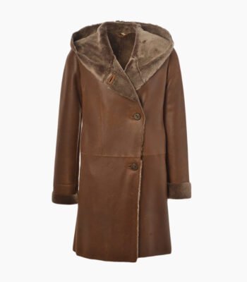 Women's Sheepskin Coat Brown Lawrence