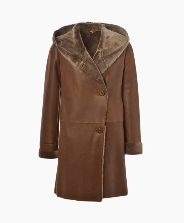 Women's Sheepskin Coat Brown Lawrence