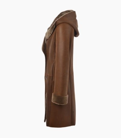 Women's Sheepskin Coat Brown Lawrence