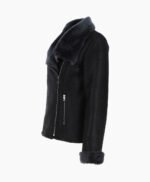 Women's Shearling Sheepskin Aviator Jacket Black Westfield