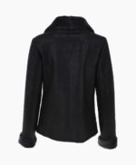 Women's Shearling Sheepskin Aviator Jacket Black Westfield