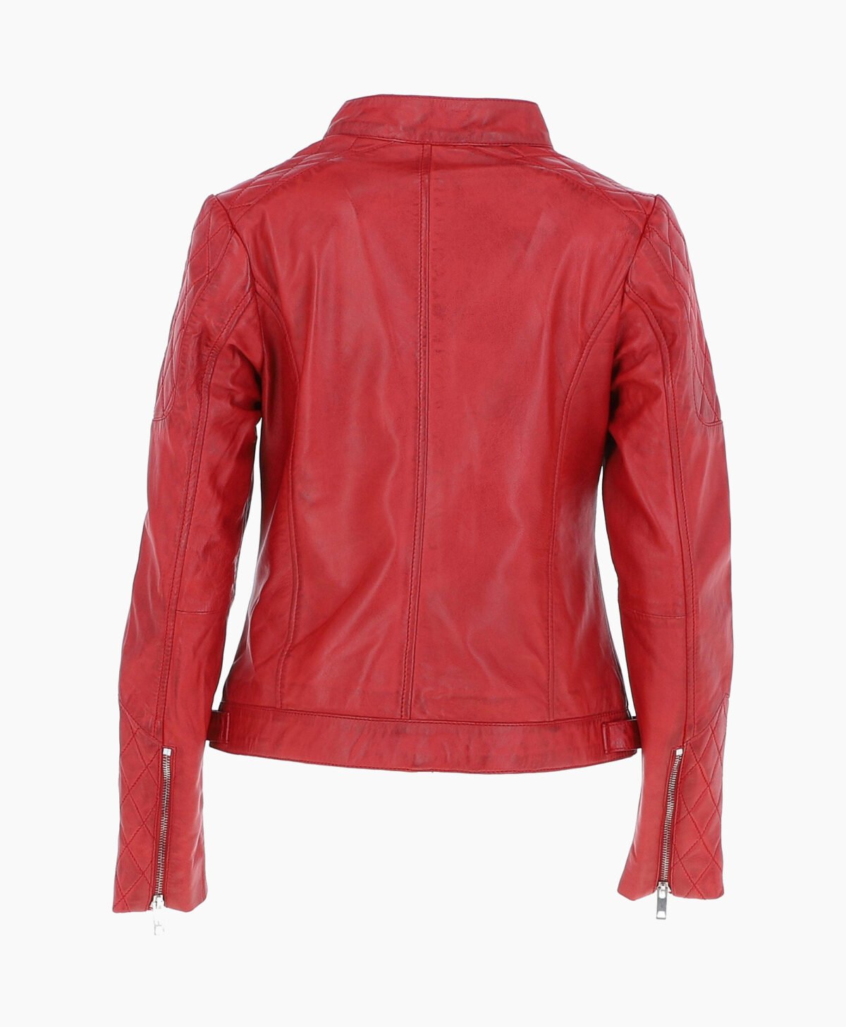 Women's Leather Jacket Red Malibu