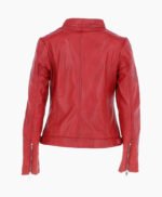 Women's Leather Jacket Red Malibu
