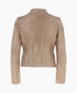 Women's Leather Jacket Beige Ontario