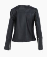 Women's Leather Fashion Jacket Black Elizabeth