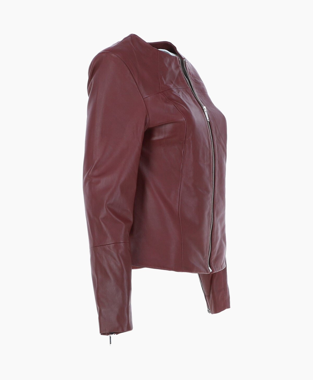 Women's Leather Fashion Jacket Oxblood Elizabeth