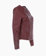 Women's Leather Fashion Jacket Oxblood Elizabeth