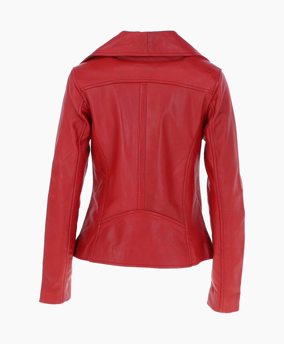 Women's Leather Jacket Fashion Collar Red Shelby Women's Leather Jacket Fashion Collar Red Shelby
