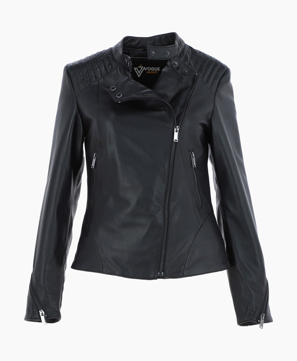 Women's Leather Biker Jacket Black Mundelein Women's Leather Biker Jacket Black Mundelein