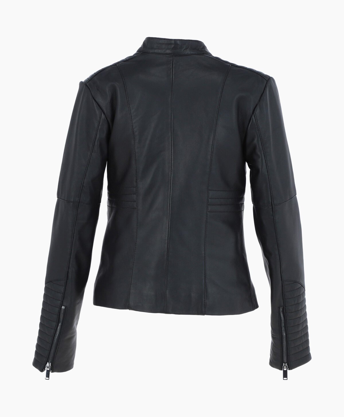 Women's Leather Biker Jacket Black Urbana Women's Leather Biker Jacket Black Urbana