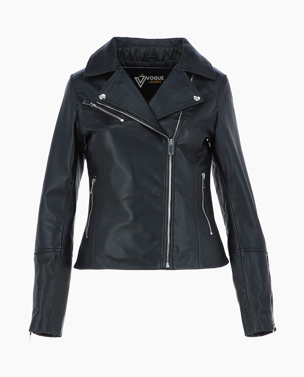Women's Leather Biker Jacket Black Greeley Women's Leather Biker Jacket Black Greeley