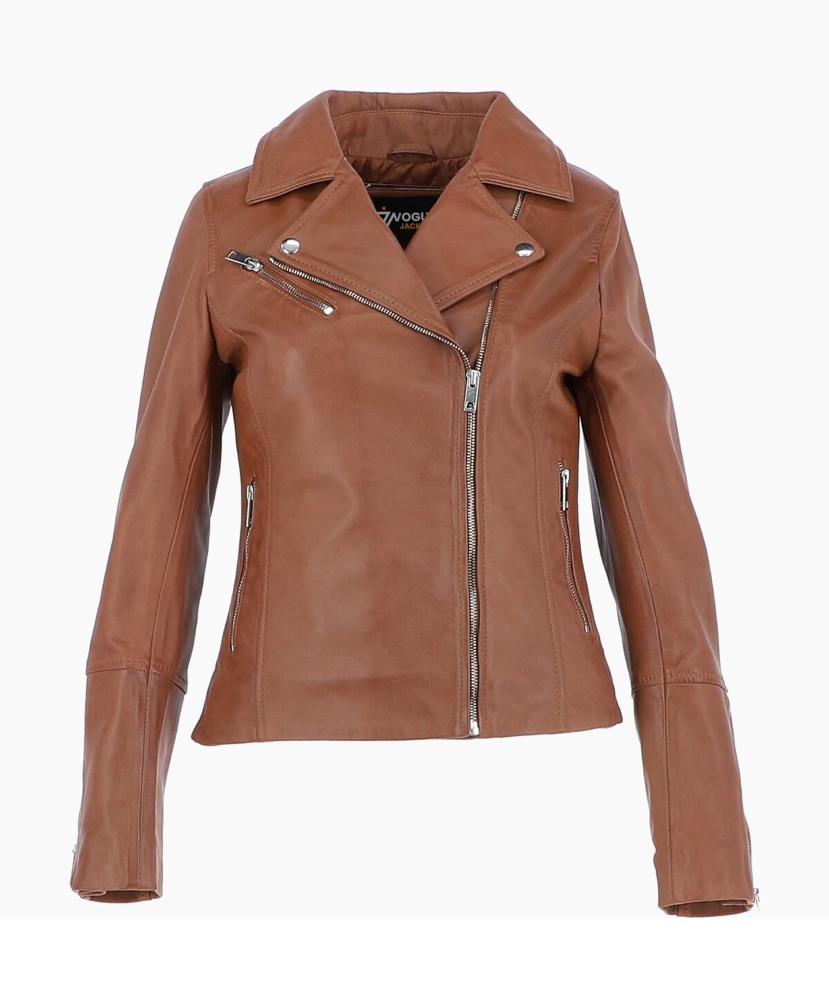 Women's Leather Biker Jacket Tan Greeley Women's Leather Biker Jacket Tan Greeley