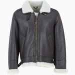 Men's Sheepskin Flying Jacket Brown Sioux