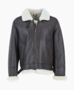 Men's Sheepskin Flying Jacket Brown Sioux