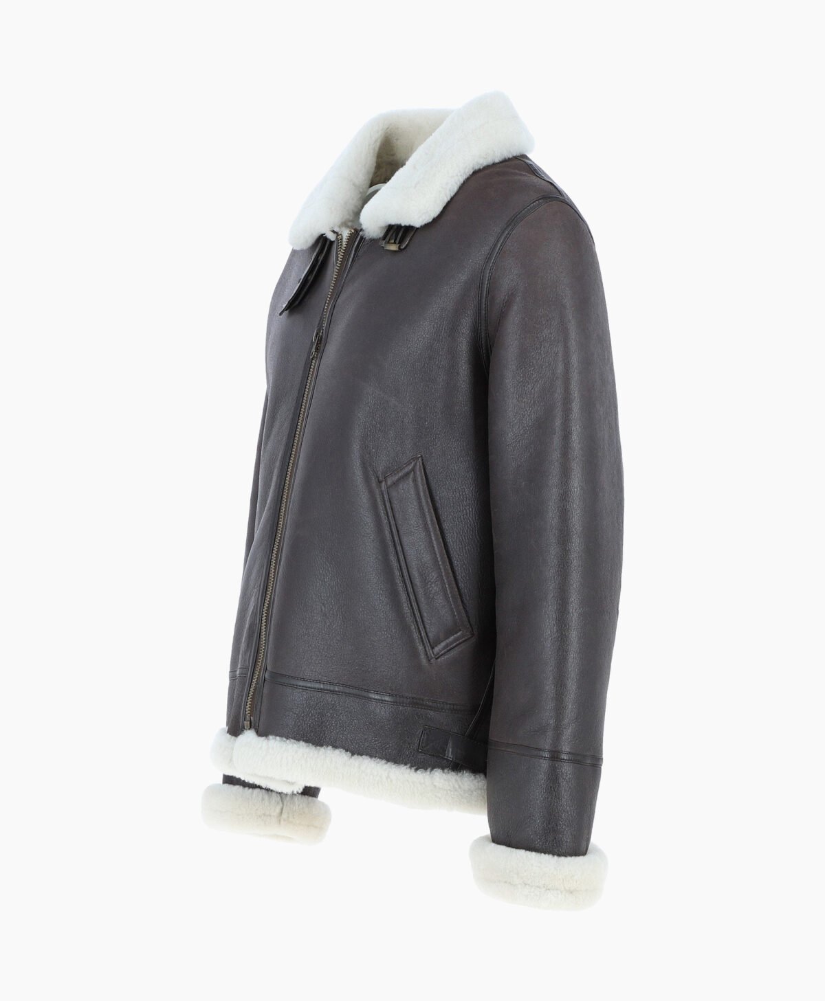 Men's Sheepskin Flying Jacket Brown Sioux