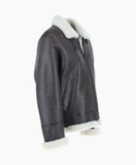 Men's Sheepskin Flying Jacket Brown Sioux