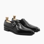 Ashburton Single Monkstrap Black Leather Shoes