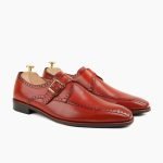 Ashburton Single Monkstrap Red Leather Shoes