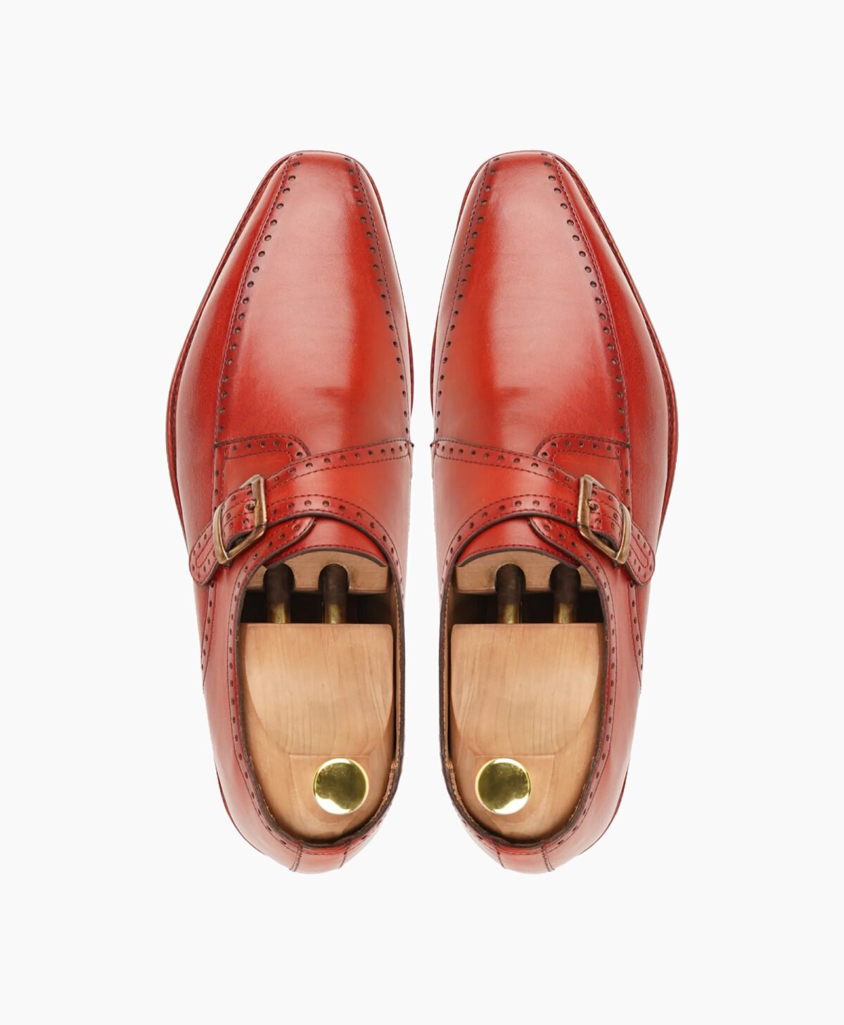 Ashburton Single Monkstrap Red Leather Shoes Ashburton Single Monkstrap Red Leather Shoes