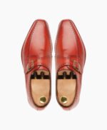 Ashburton Single Monkstrap Red Leather Shoes
