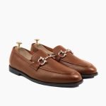 Axminster Tan Leather Loafers
